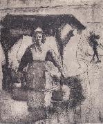 Camille Pissarro Peasant oil painting reproduction